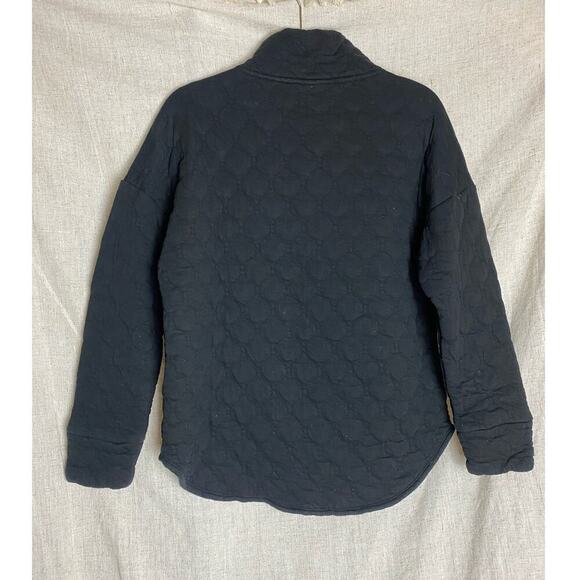 Gap Fit Quilted Navy Blue Half Zip Pullover Jacket Size M - Picture 2 of 7